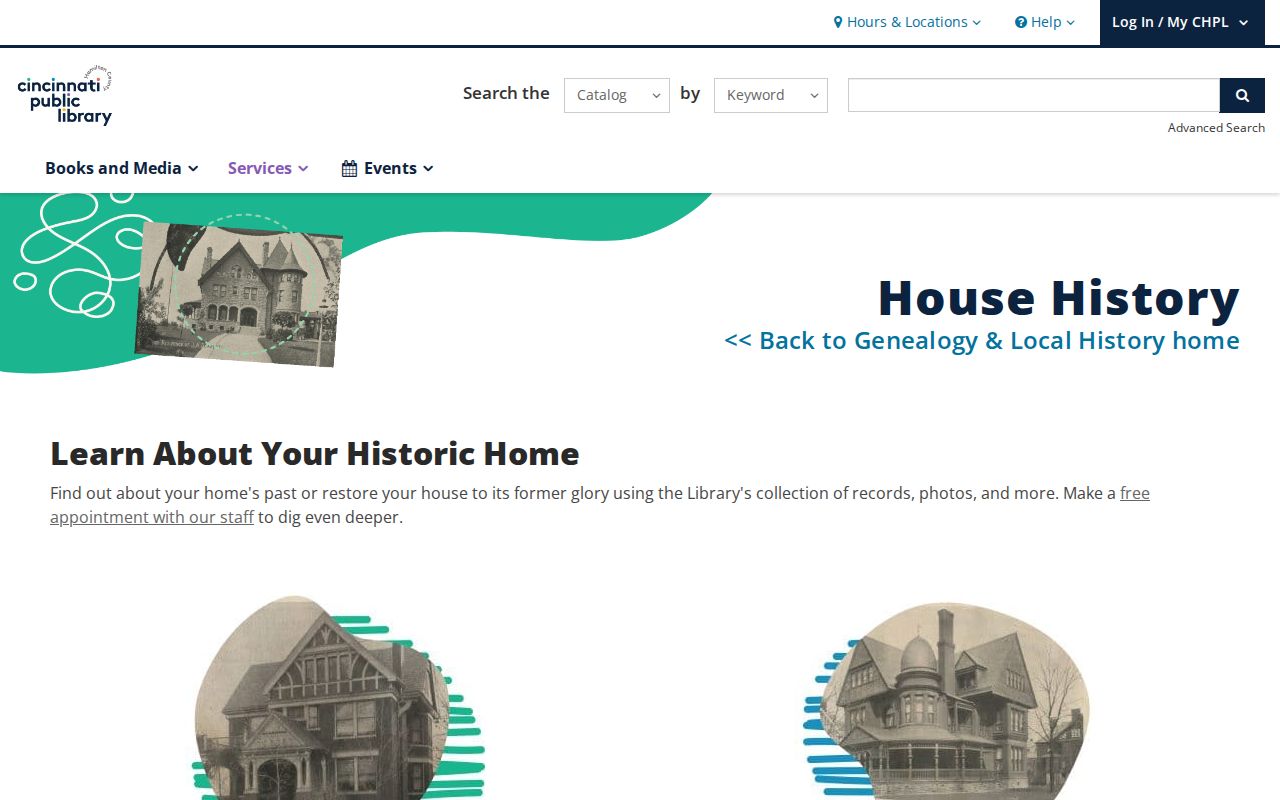 Green Township city directory house-history research page from Cincinnati and Hamilton County Public Library