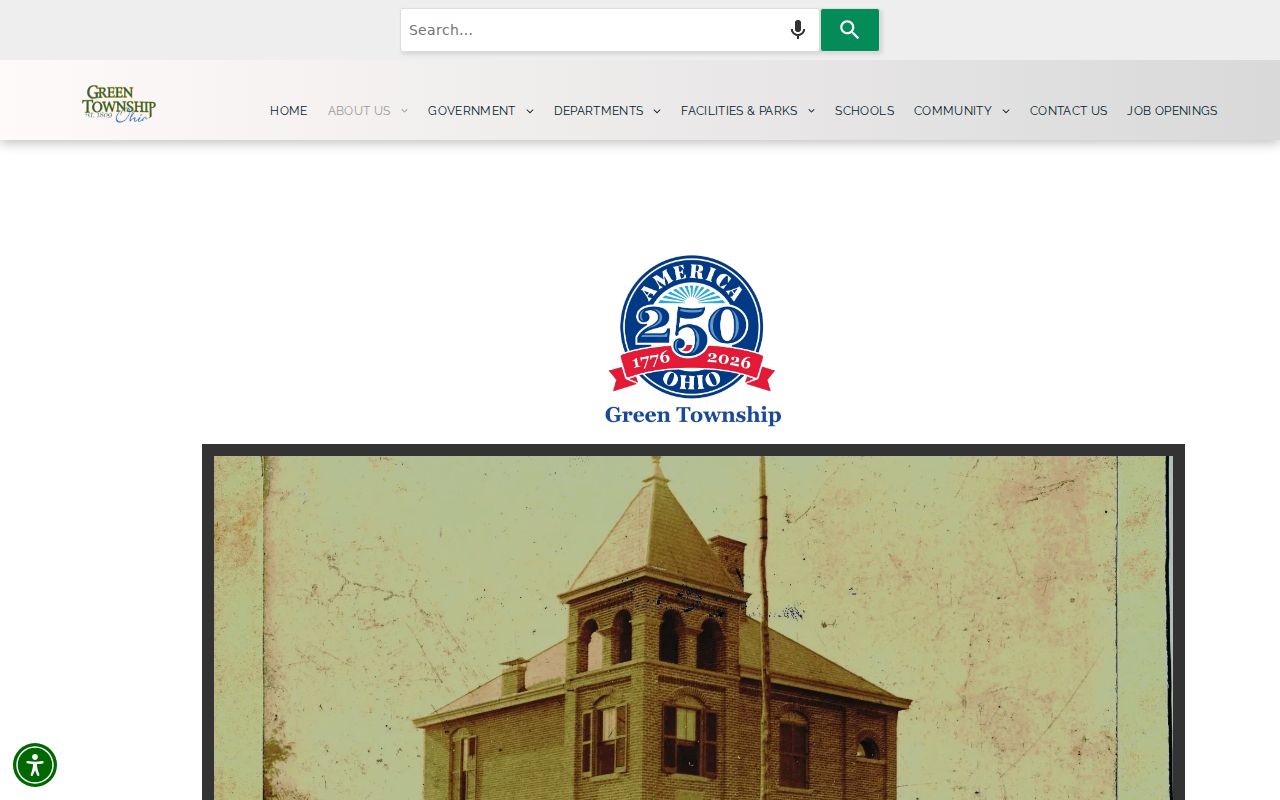 Green Township residents directory local history page