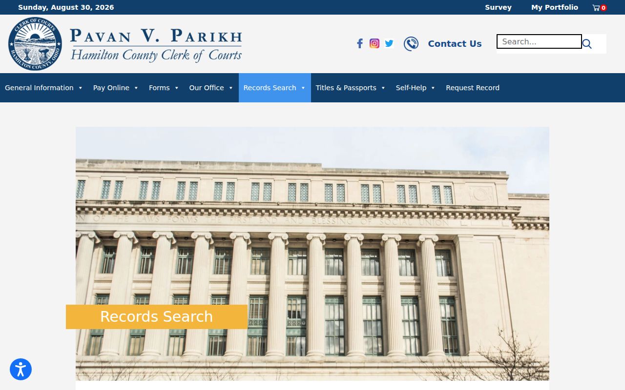 Green Township residents directory Hamilton County court records search