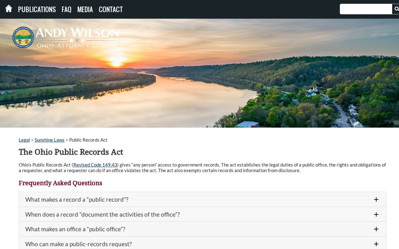 Green Township neighbors Ohio public records guidance